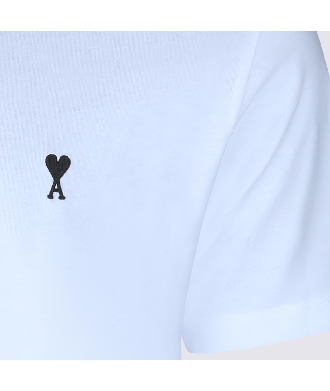 Ami Paris Белая хлопковая футболка, фото 3