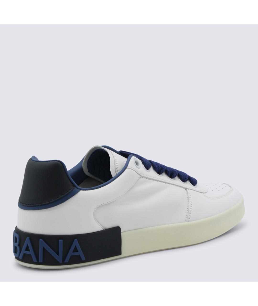 DOLCE&GABBANA Кожаные низкие кроссовки / кеды, фото 3