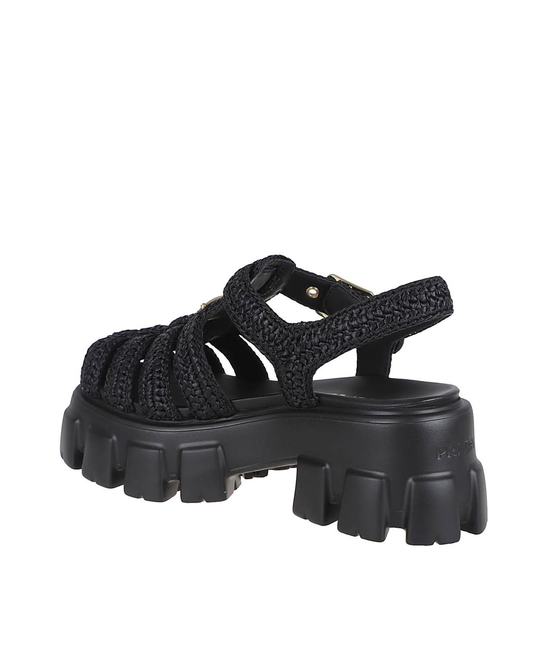 PRADA Черные босоножки, фото 3