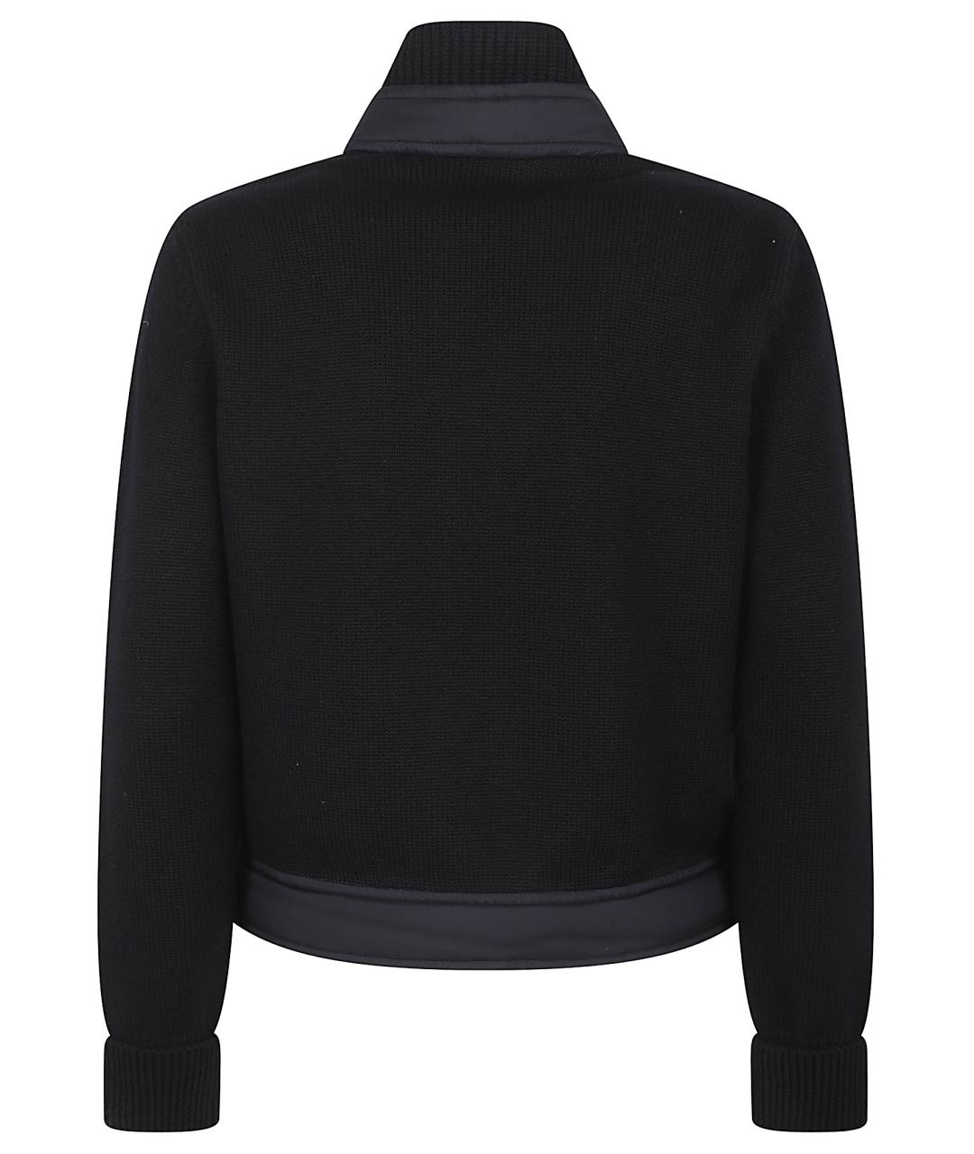 MONCLER GRENOBLE Черный шерстяной кардиган, фото 3