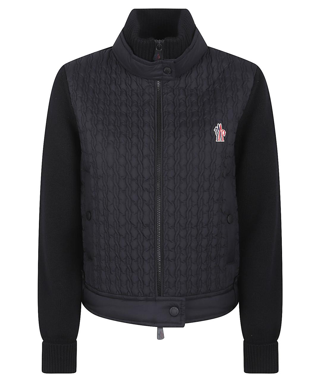 MONCLER GRENOBLE Черный шерстяной кардиган, фото 1