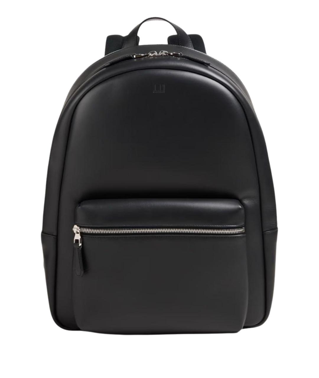 DUNHILL Черный кожаный рюкзак, фото 1