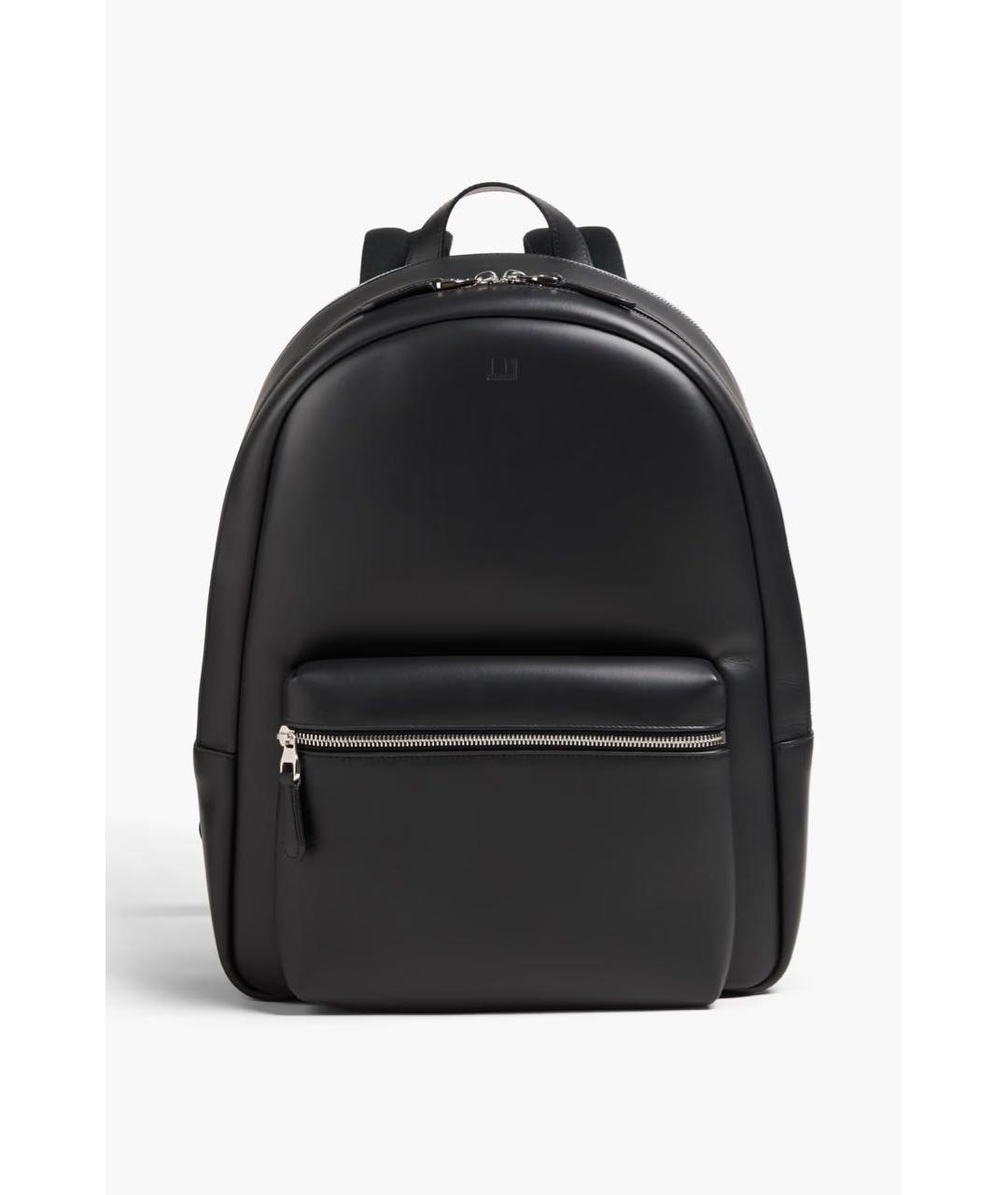 DUNHILL Черный кожаный рюкзак, фото 5