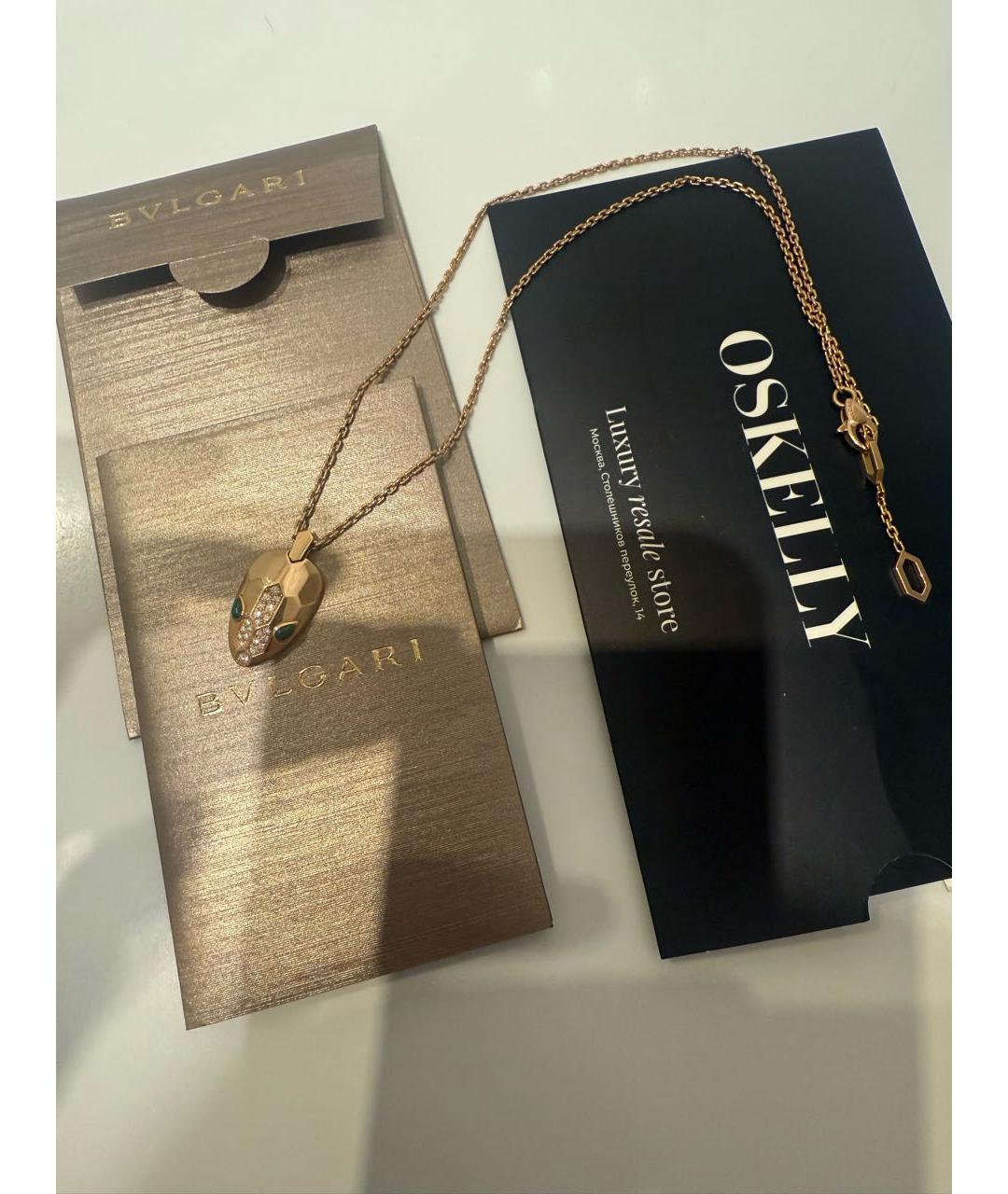 BVLGARI Золотое колье из желтого золота, фото 5