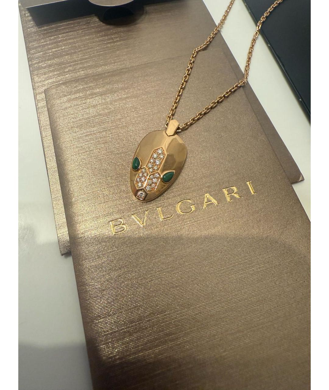 BVLGARI Золотое колье из желтого золота, фото 2