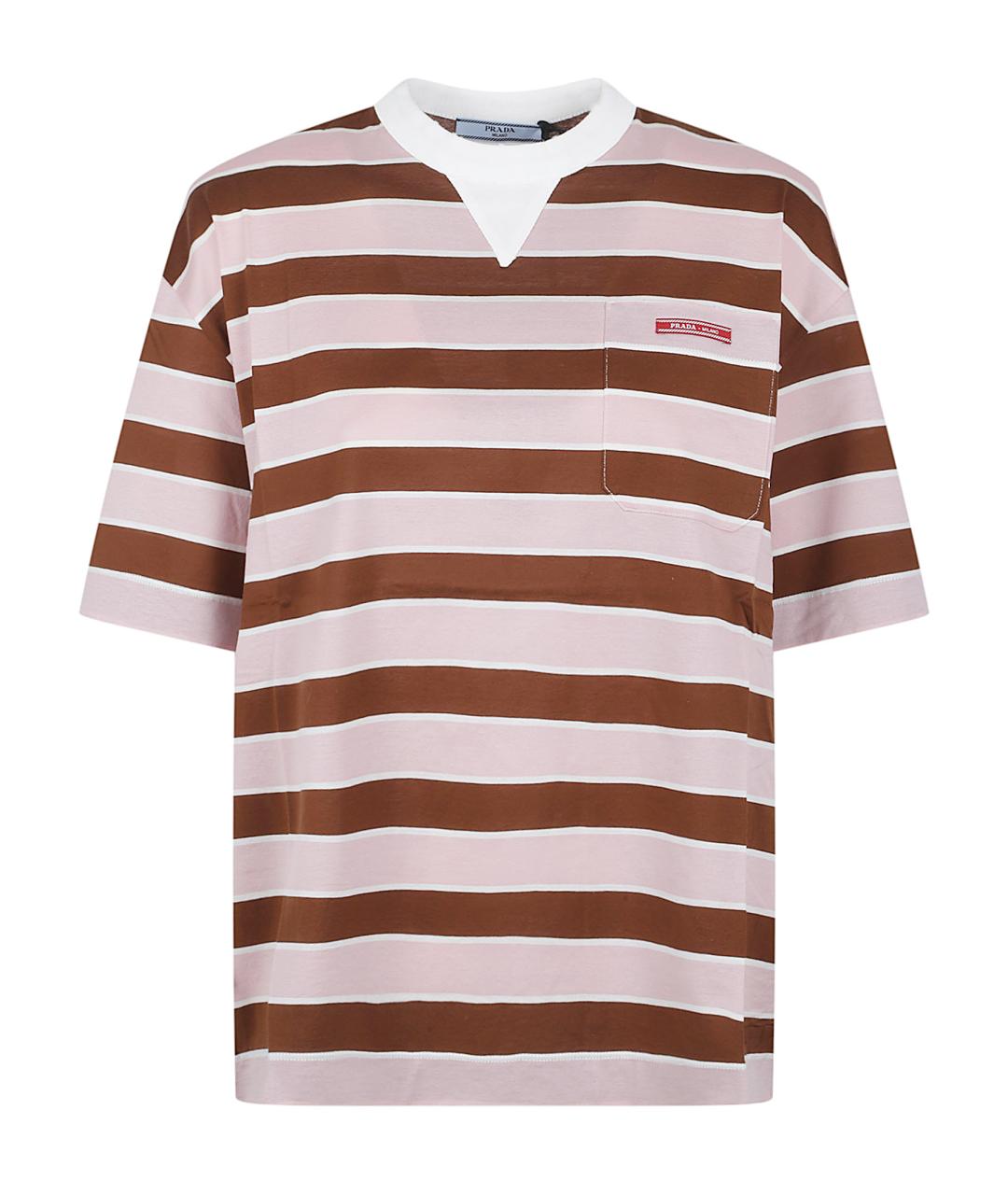 PRADA Мульти хлопковая футболка, фото 1