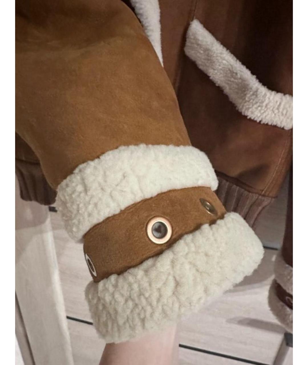 ESCADA Коричневая кожаная дубленка, фото 3