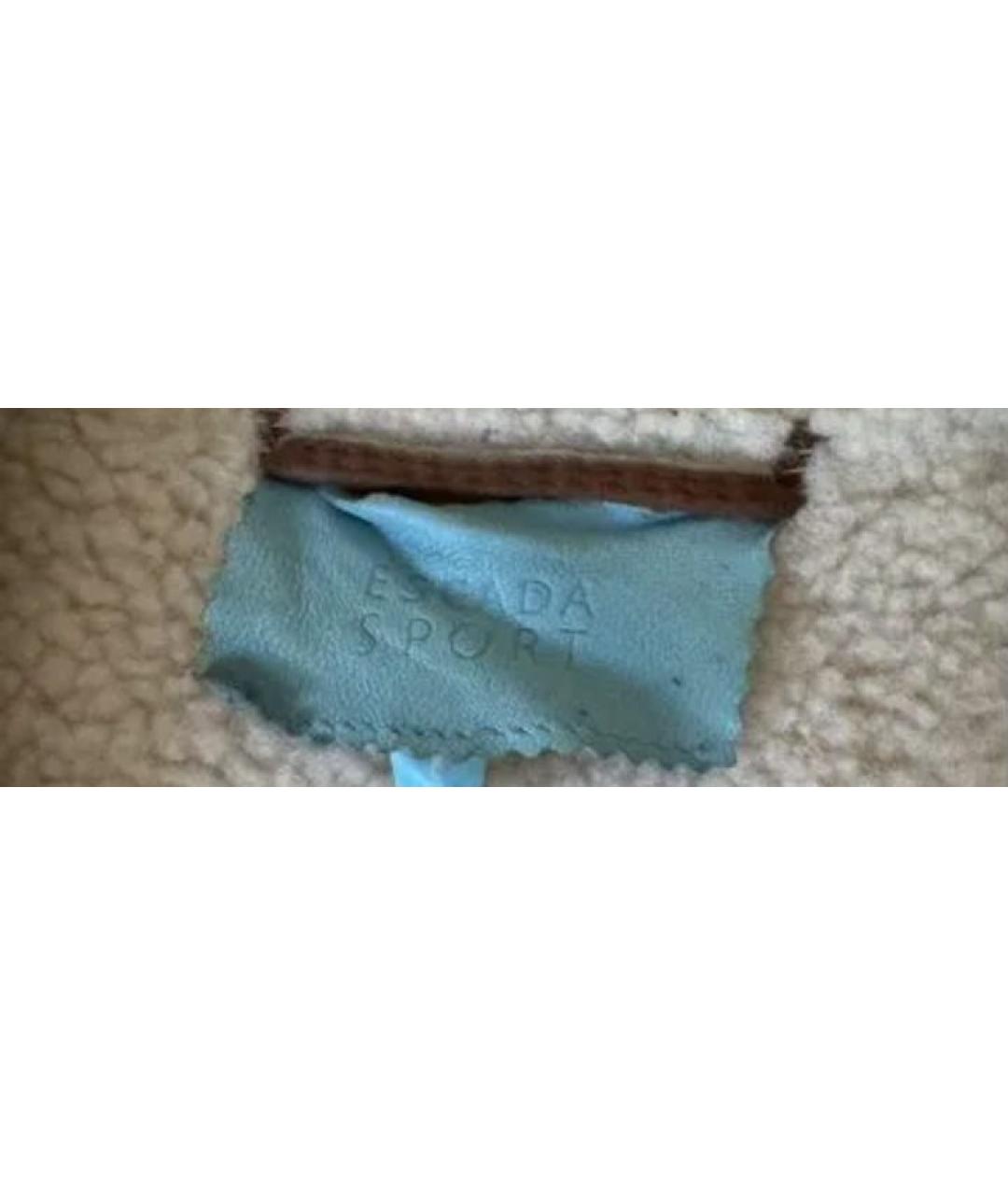 ESCADA Коричневая кожаная дубленка, фото 6