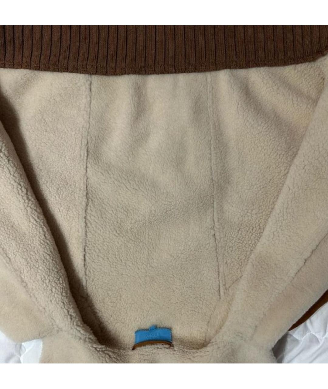 ESCADA Коричневая кожаная дубленка, фото 4