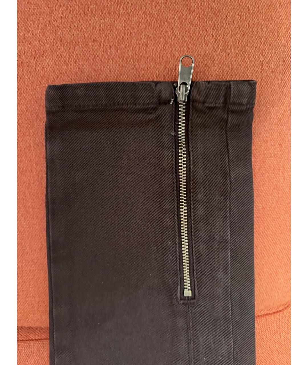 MM6 MAISON MARGIELA Коричневые хлопковые джинсы слим, фото 6