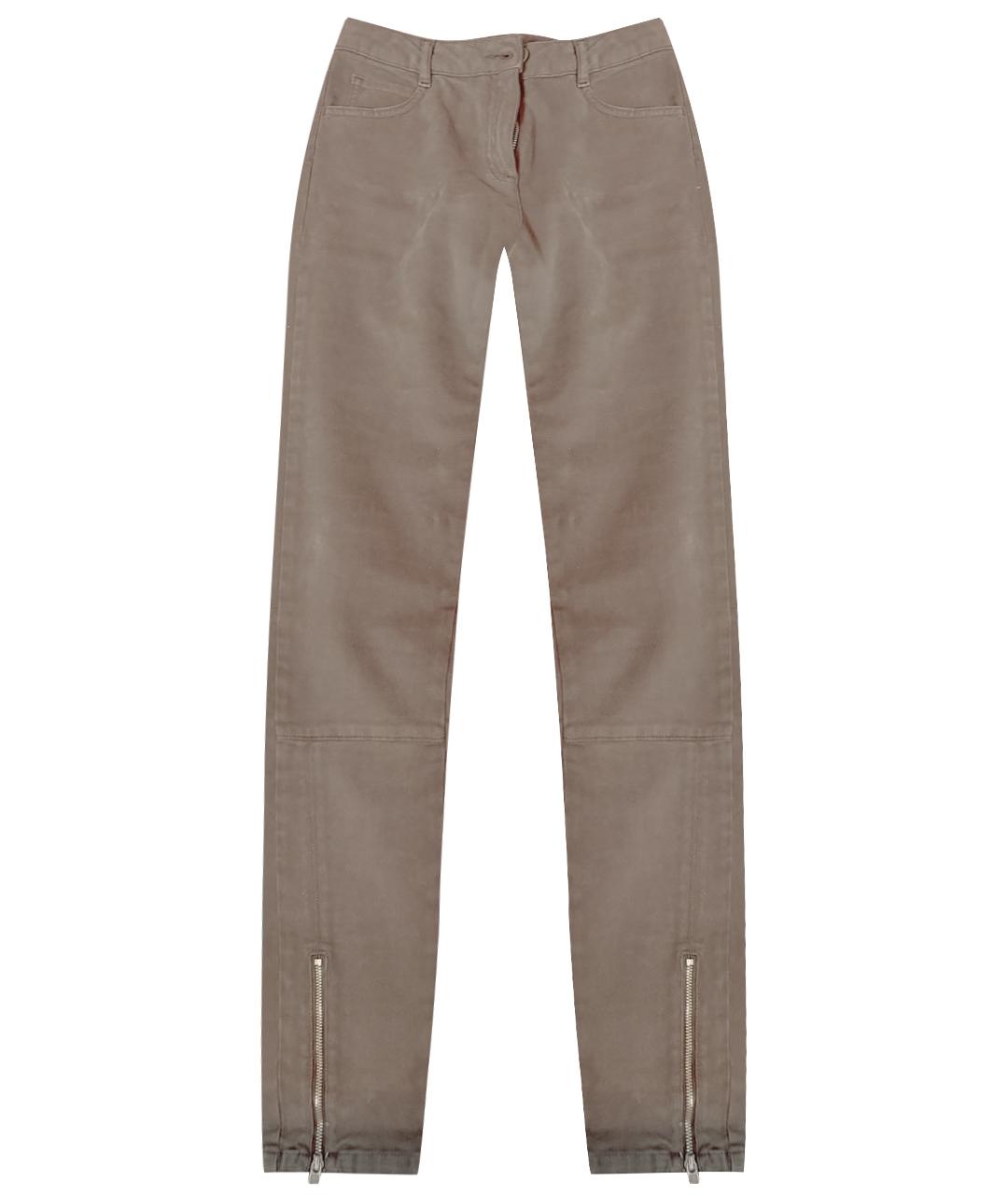 MM6 MAISON MARGIELA Коричневые хлопковые джинсы слим, фото 1