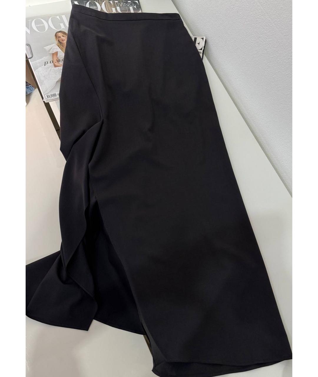 BRUNELLO CUCINELLI Антрацитовая шерстяная юбка макси, фото 3