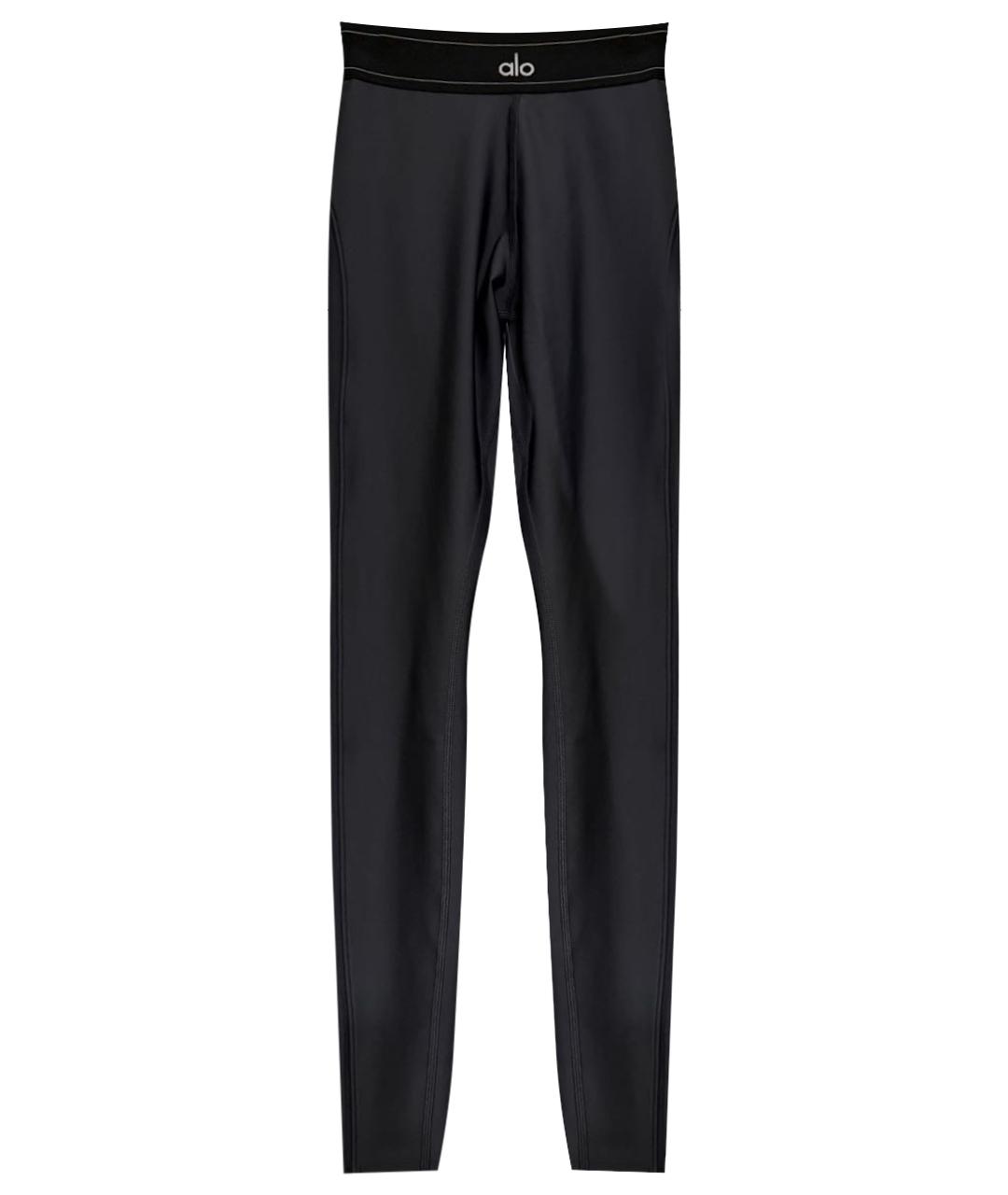 ALO YOGA Серые полиэстеровые леггинсы и велосипедки, фото 1