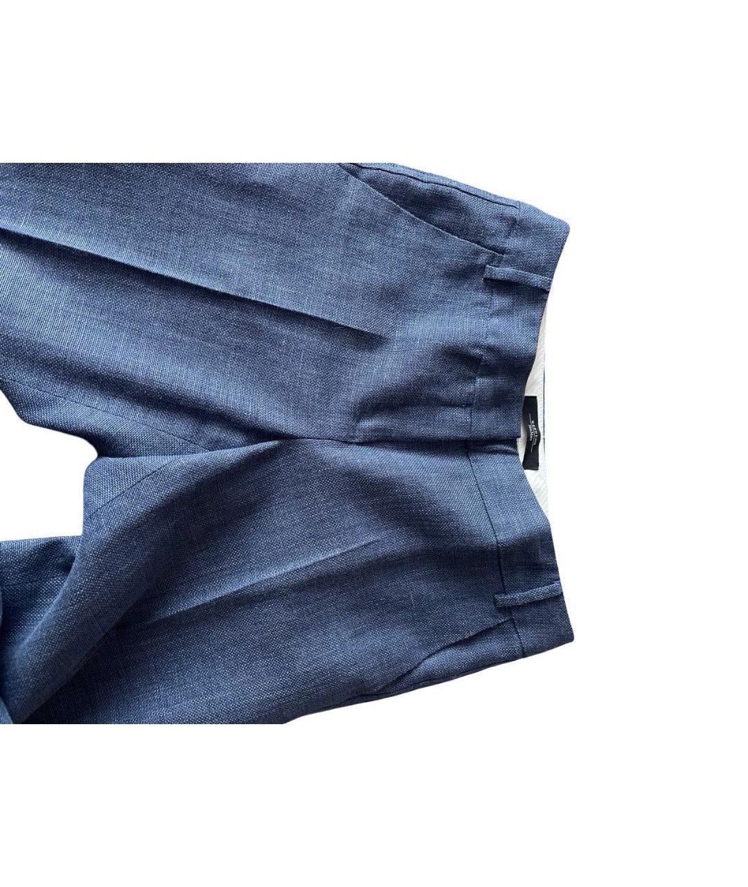 WEEKEND MAX MARA Синий шерстяной костюм с брюками, фото 5