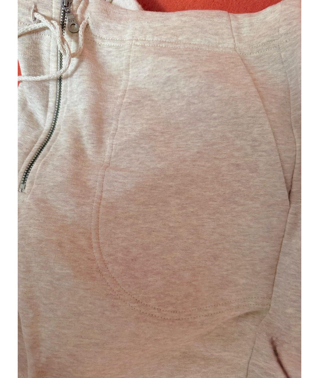 MM6 MAISON MARGIELA Бежевые хлопковые спортивные брюки и шорты, фото 7