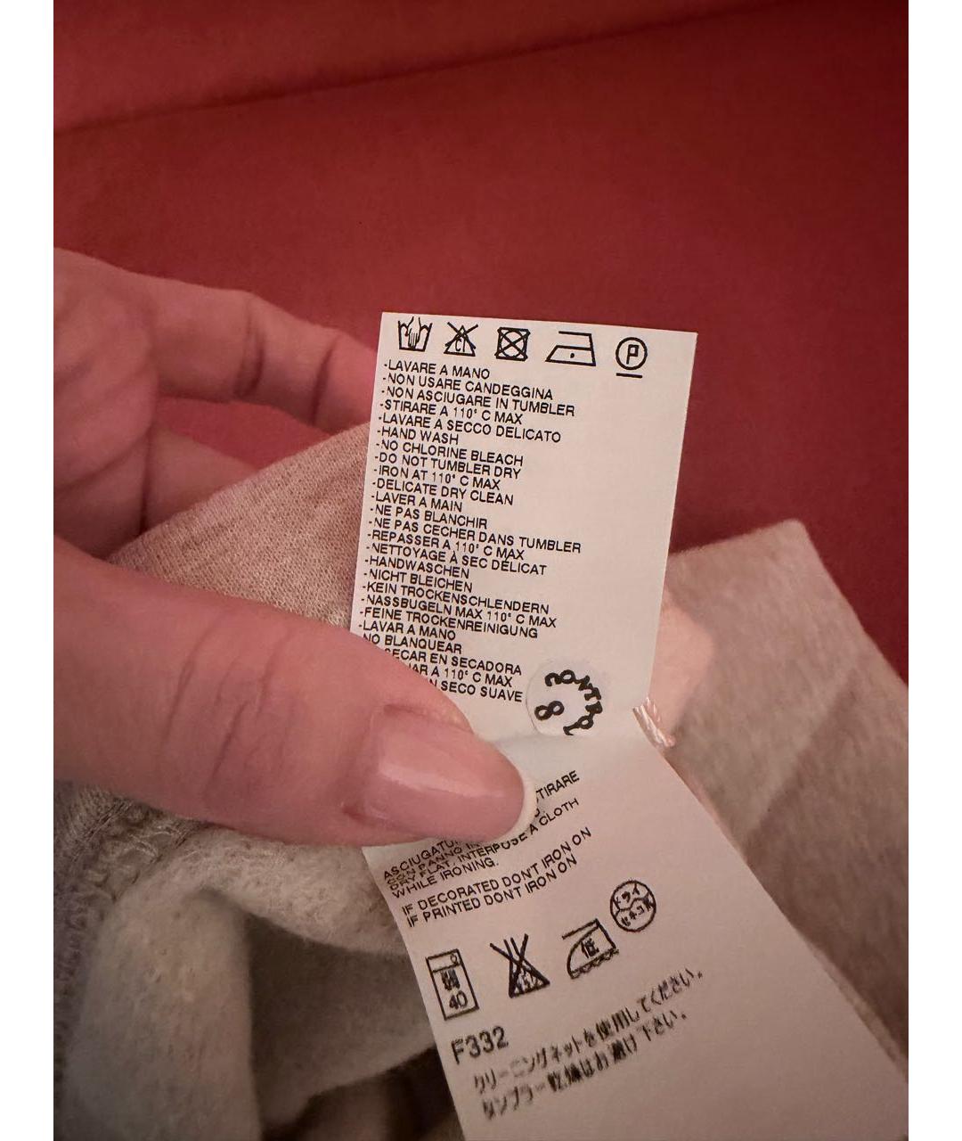 MM6 MAISON MARGIELA Бежевые хлопковые спортивные брюки и шорты, фото 5