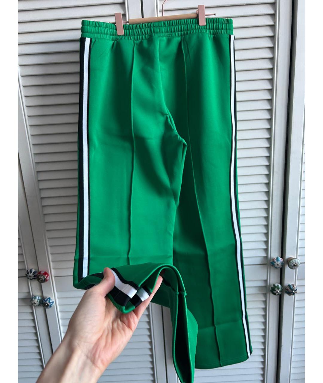PACO RABANNE Зеленые полиэстеровые спортивные брюки и шорты, фото 5