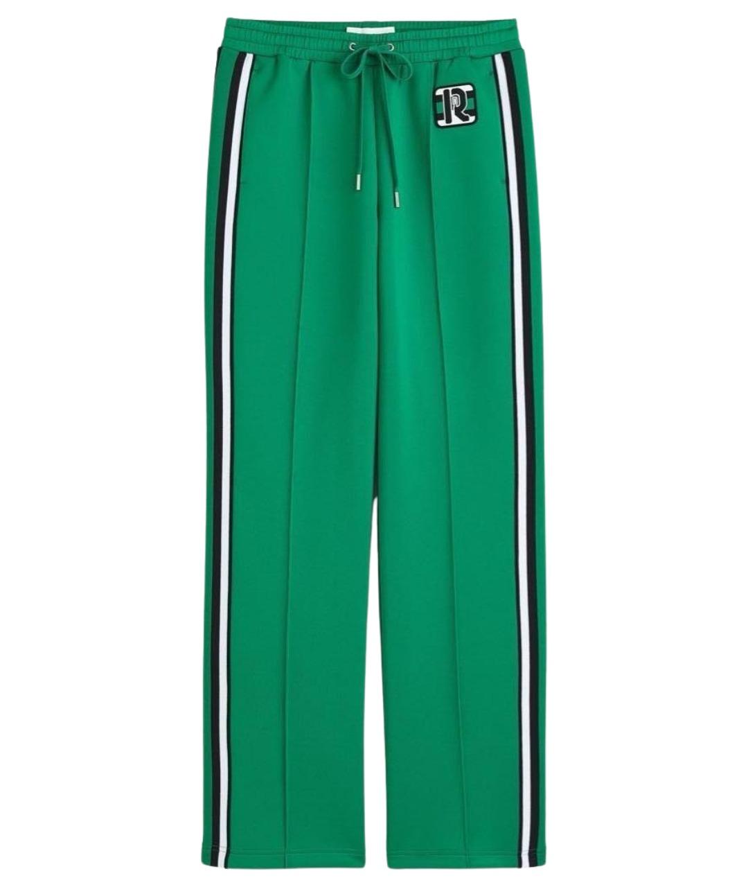 PACO RABANNE Зеленые полиэстеровые спортивные брюки и шорты, фото 1