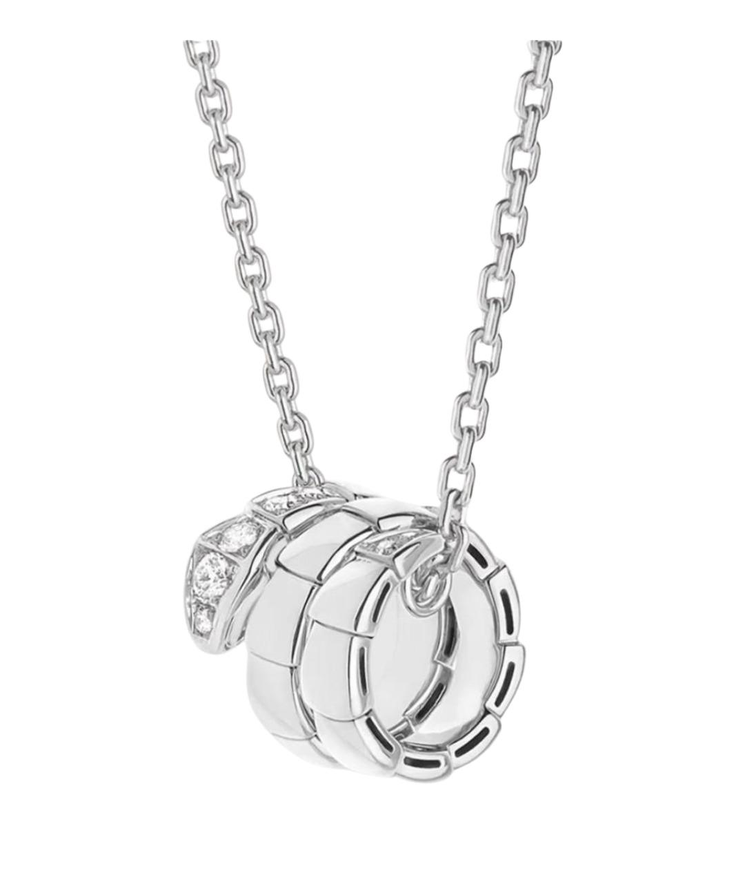 BVLGARI Серебряная подвеска из белого золота, фото 1