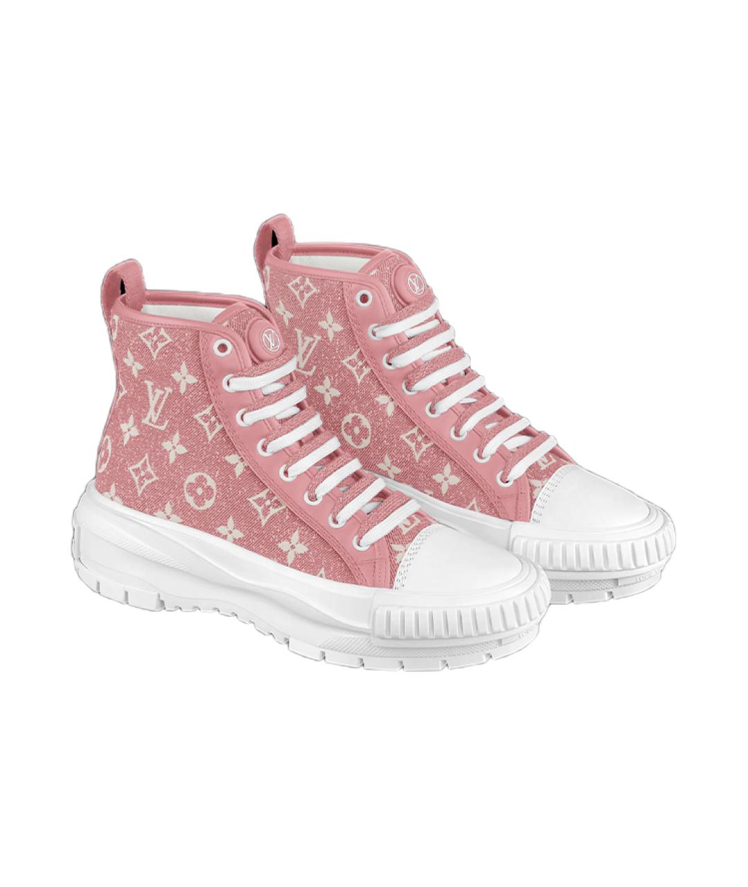 LOUIS VUITTON Розовые кроссовки, фото 3