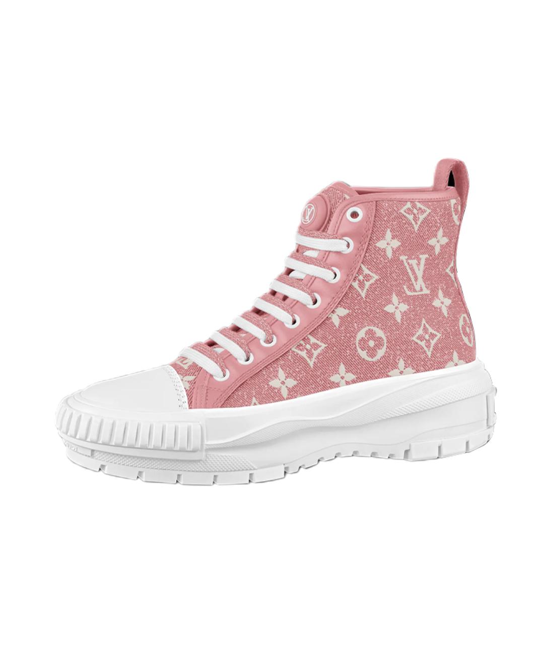 LOUIS VUITTON Розовые кроссовки, фото 2
