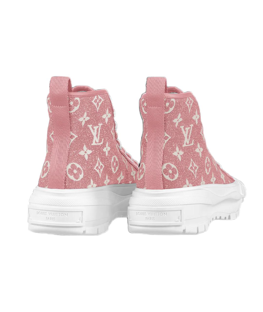LOUIS VUITTON Розовые кроссовки, фото 4