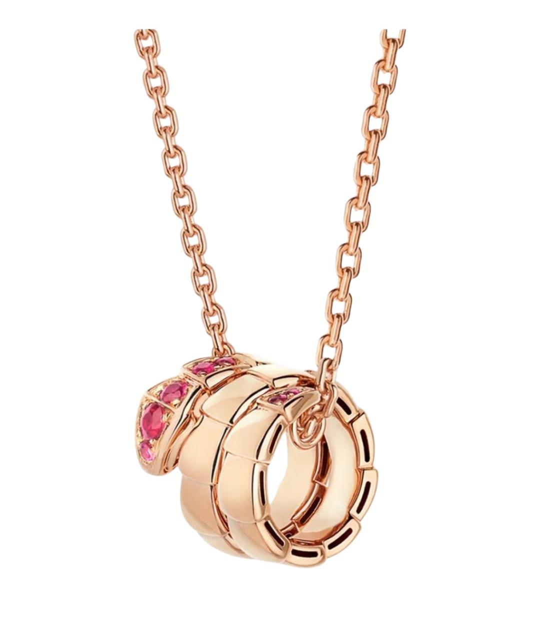 BVLGARI Золотая подвеска из розового золота, фото 1