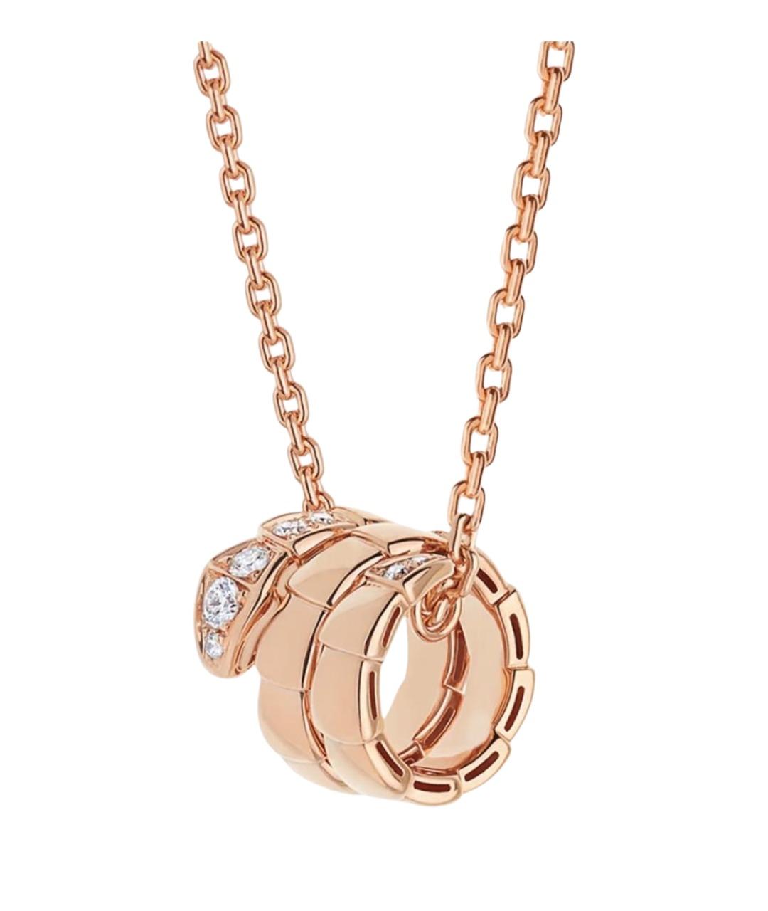 BVLGARI Золотая подвеска из розового золота, фото 1