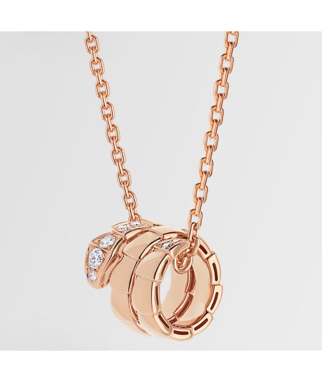 BVLGARI Золотая подвеска из розового золота, фото 4