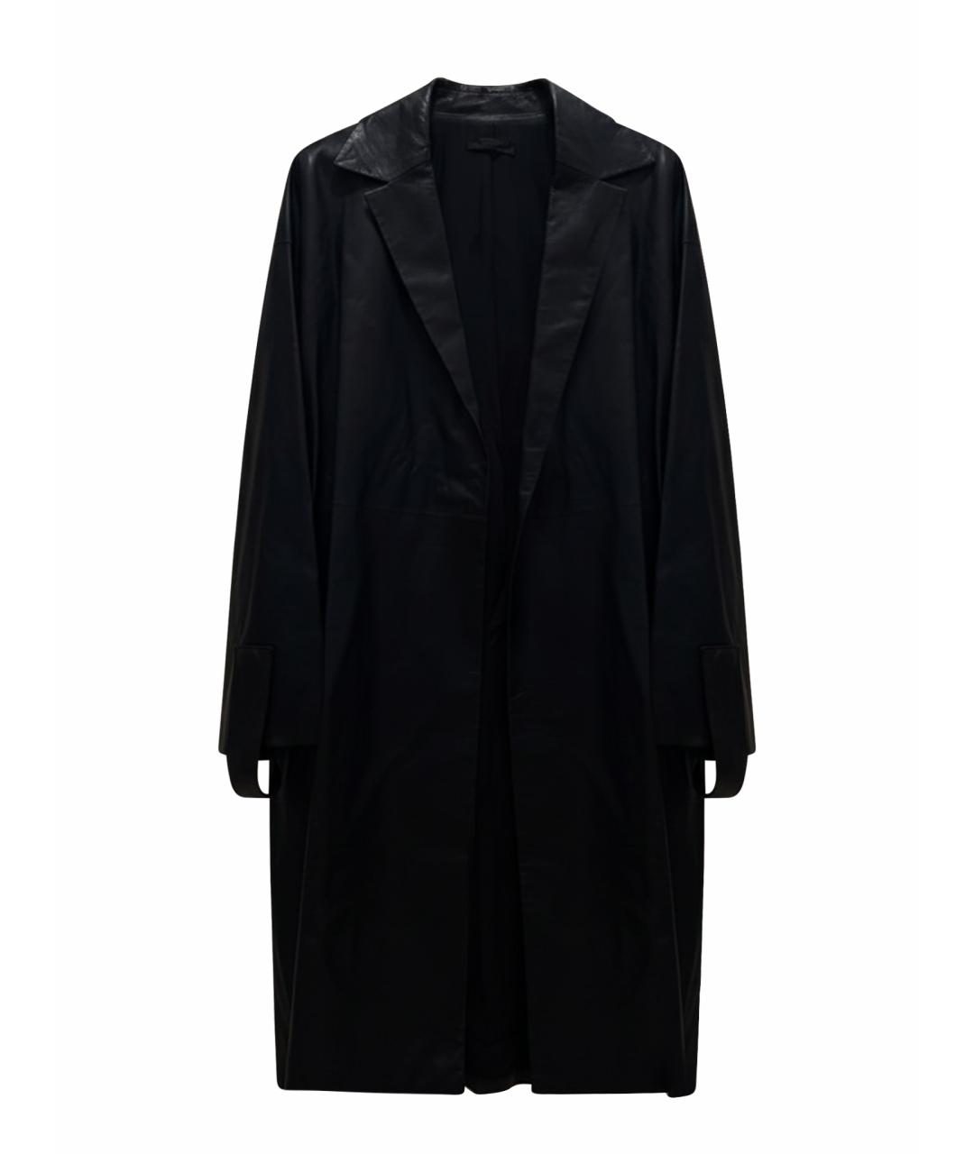 THE ROW Темно-синее кожаное пальто, фото 1