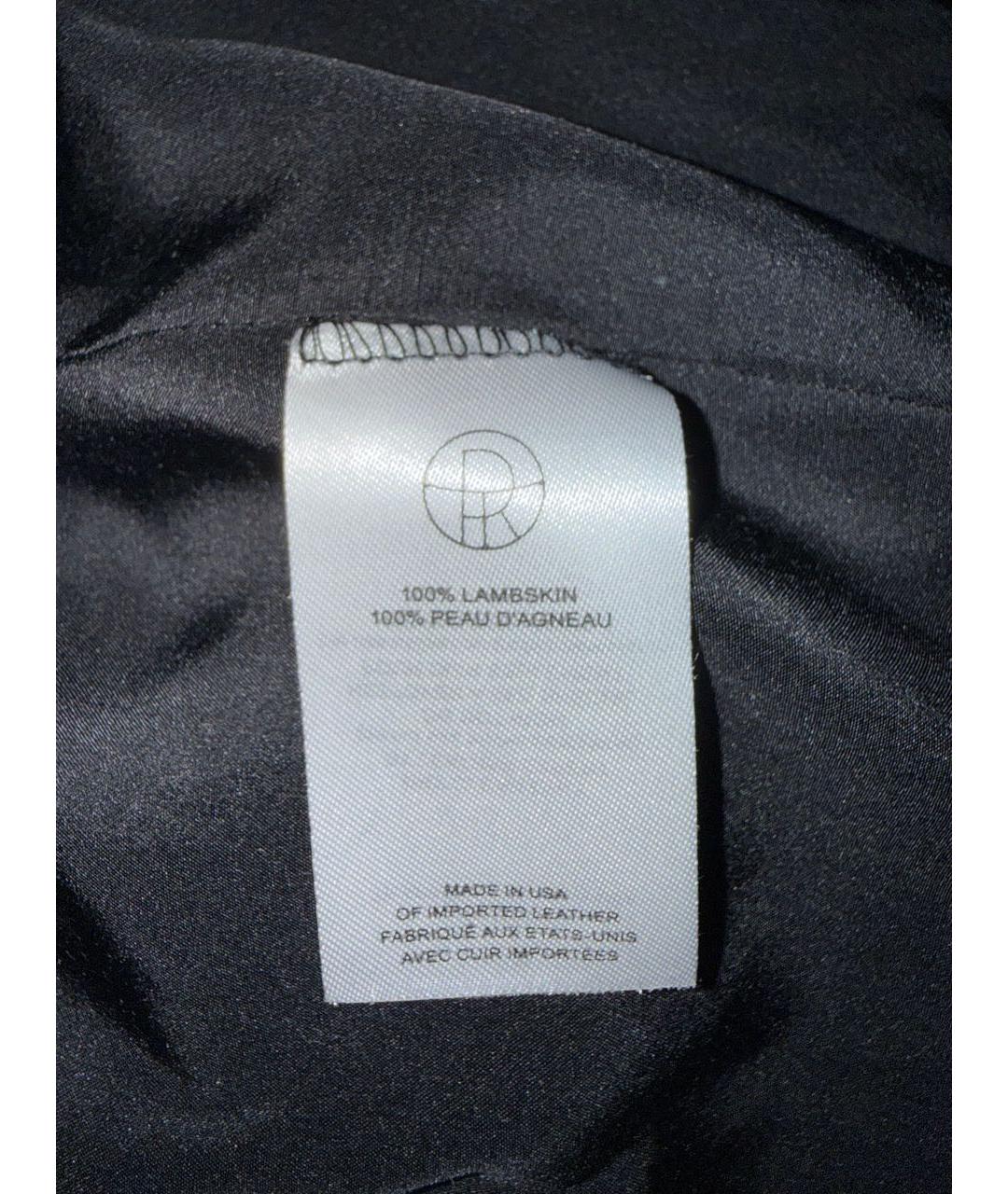 THE ROW Темно-синее кожаное пальто, фото 4