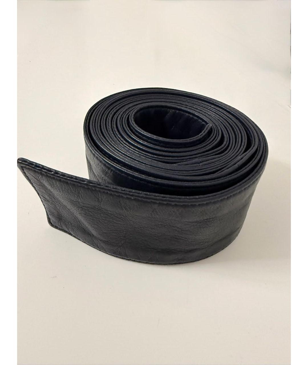 THE ROW Темно-синее кожаное пальто, фото 6