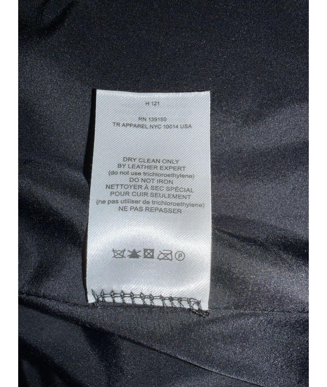 THE ROW Темно-синее кожаное пальто, фото 5