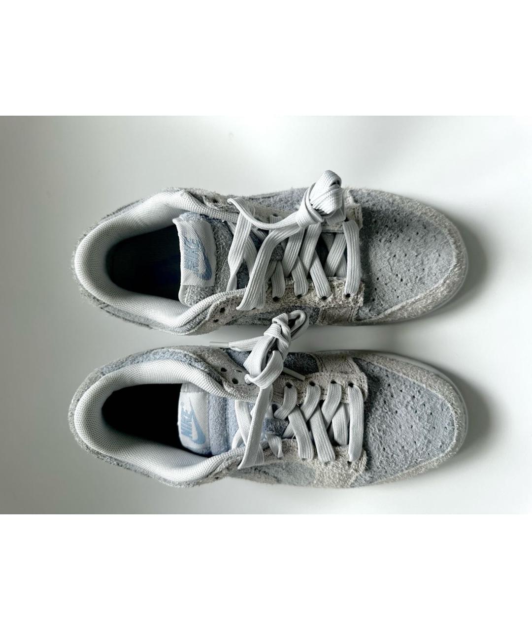 NIKE Голубые замшевые кроссовки, фото 4