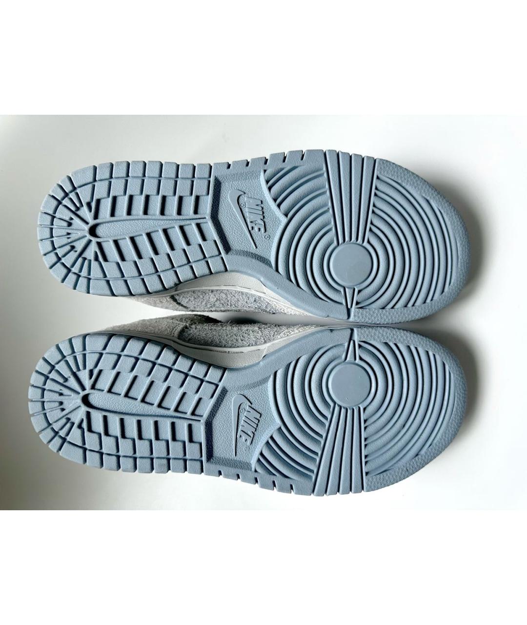 NIKE Голубые замшевые кроссовки, фото 3