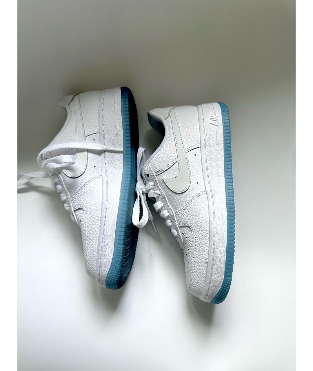 NIKE Белые кожаные кроссовки, фото 2