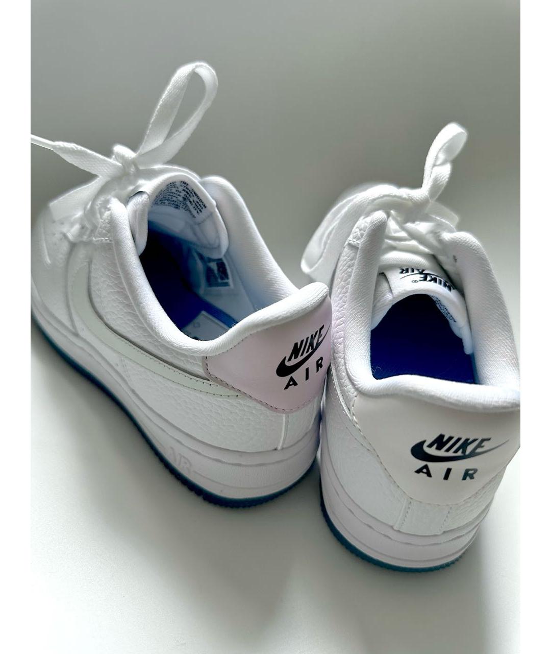 NIKE Белые кожаные кроссовки, фото 4