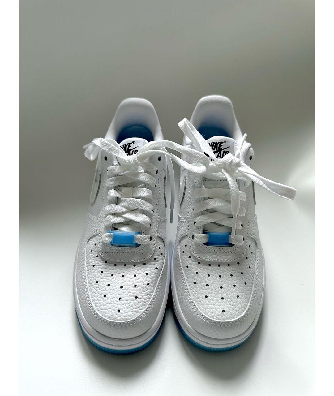 NIKE Белые кожаные кроссовки, фото 3