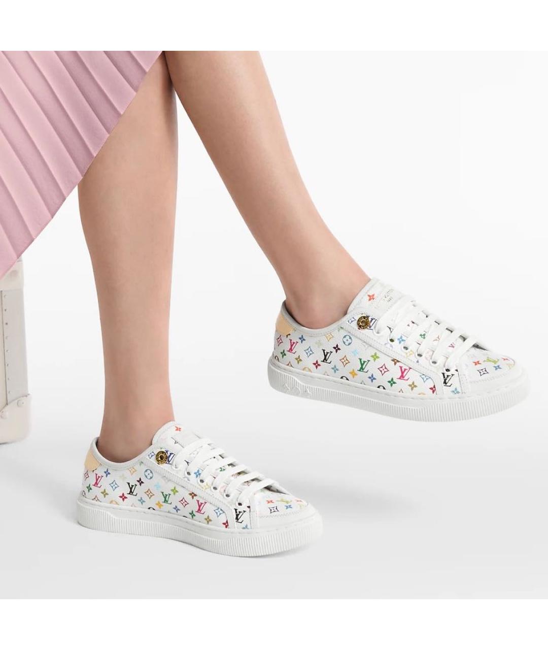 LOUIS VUITTON Белые кеды, фото 4