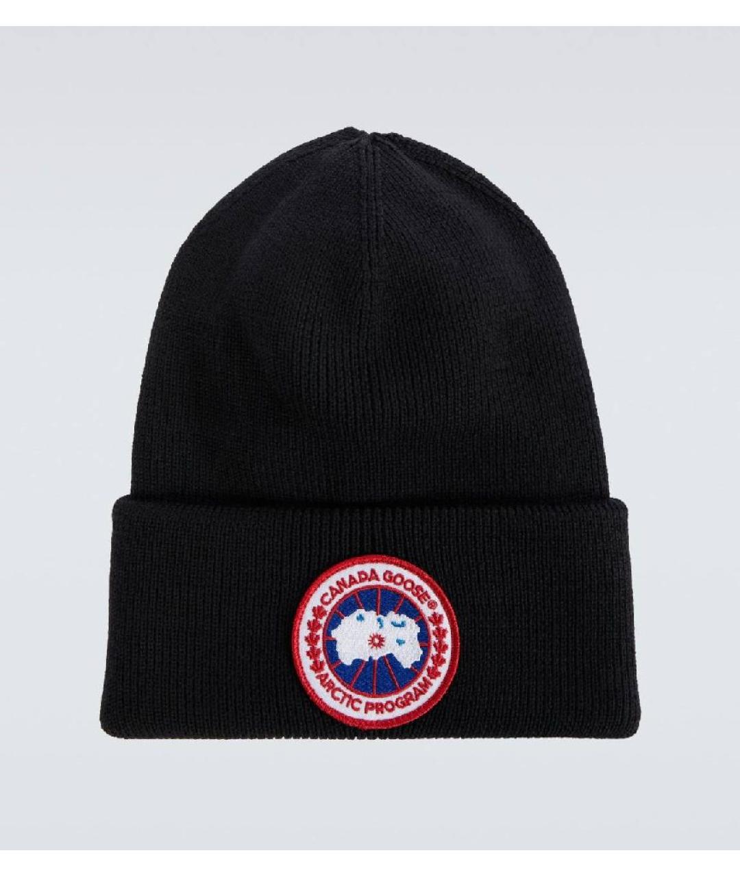 CANADA GOOSE Черная шерстяная шапка, фото 5