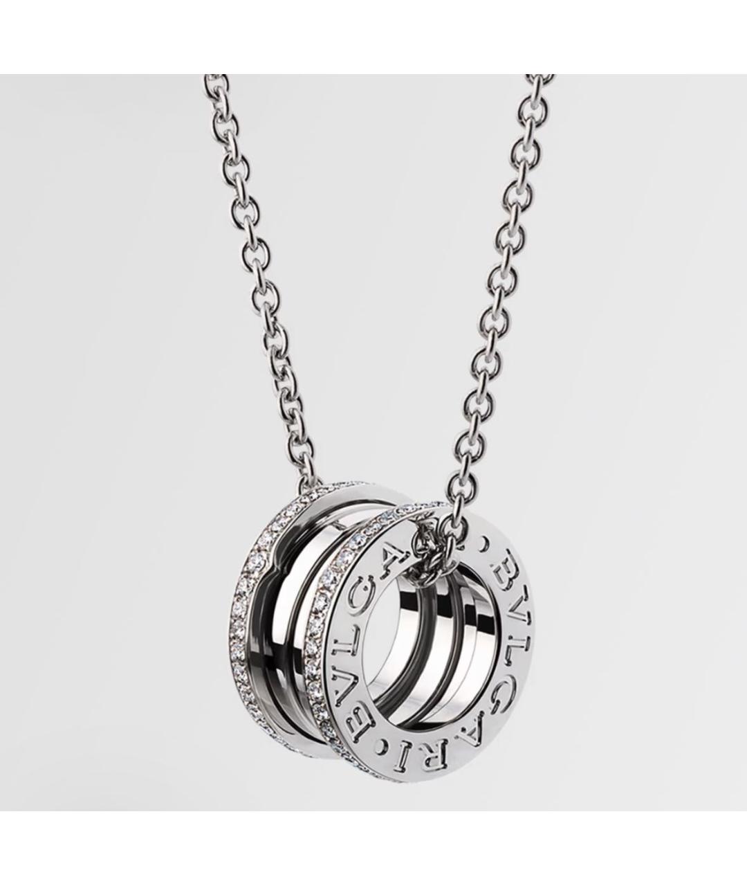 BVLGARI Серебряная подвеска из белого золота, фото 4