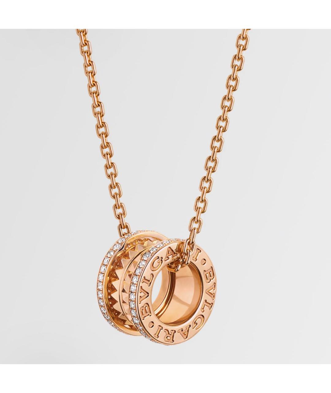 BVLGARI Золотая подвеска из розового золота, фото 4