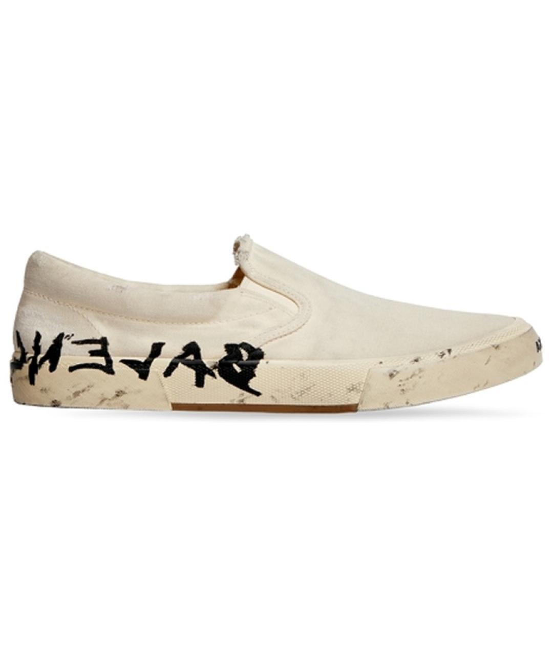 BALENCIAGA Бежевые кеды, фото 1