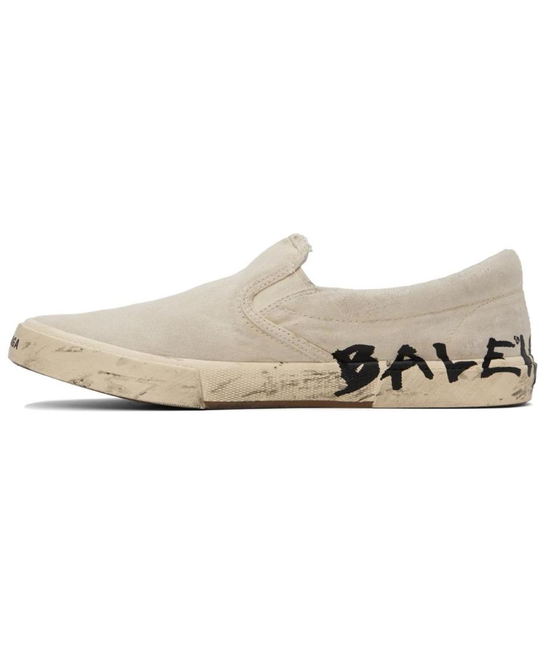 BALENCIAGA Бежевые кеды, фото 2