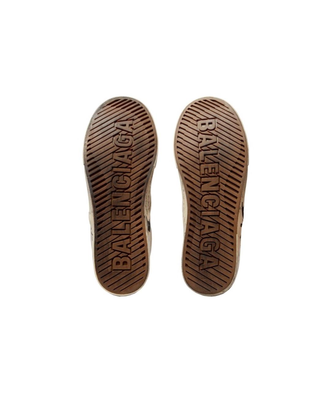 BALENCIAGA Бежевые кеды, фото 5