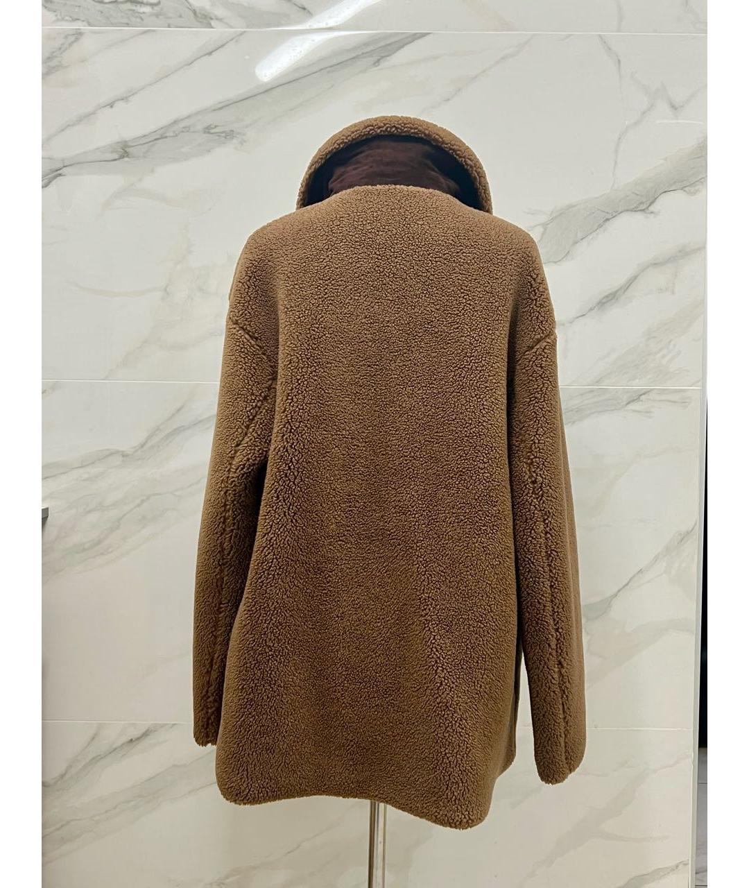 LORO PIANA Коричневая кашемировая дубленка/шуба, фото 2