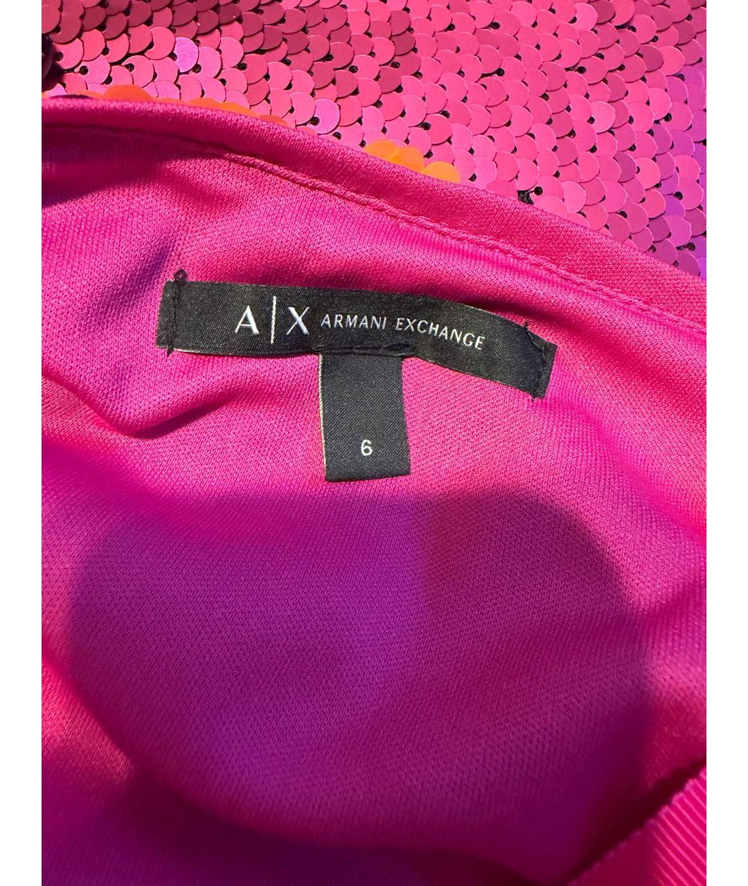 ARMANI EXCHANGE Мульти полиэстеровое коктейльное платье, фото 3