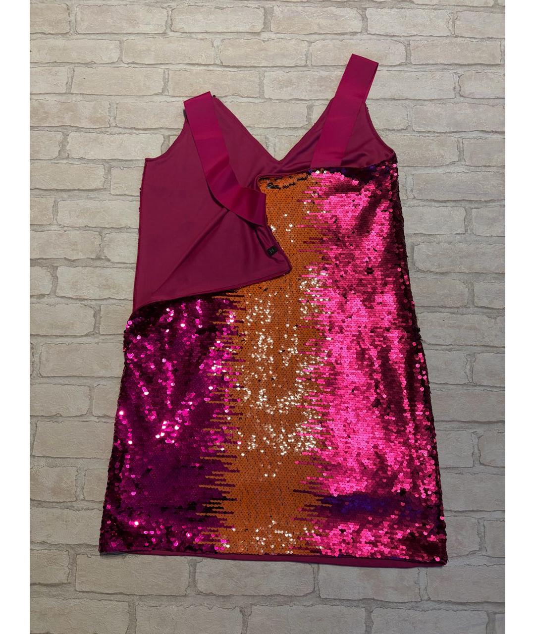 ARMANI EXCHANGE Мульти полиэстеровое коктейльное платье, фото 6