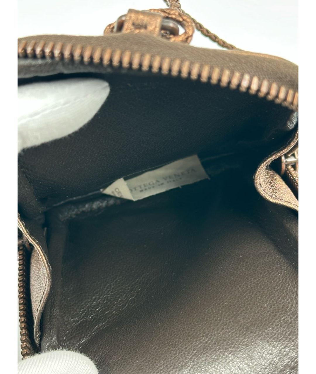 BOTTEGA VENETA Коричневый кожаный кошелек, фото 8