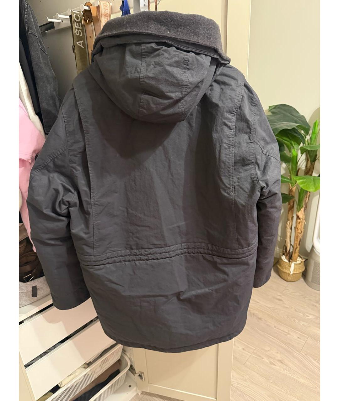 STONE ISLAND Серый пуховик, фото 2